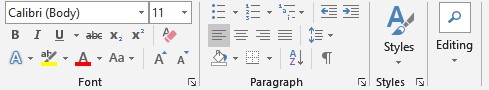 Microsoft Word Formatting tools